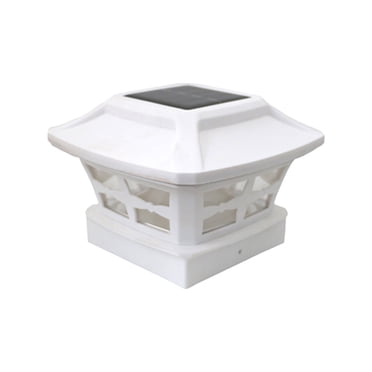 RKSTN Lights Solar Post Lights Outdoor Fence Cap Light For Posts Patio Garden Decoration White Lighting Black,Lighting Solar Outdoor Post Cap Lights Light For Fence Lights