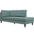 thumbnail image 2 of Modway Empress Upholstered Polyester Fabric Right Facing Chaise in Laguna, 2 of 5