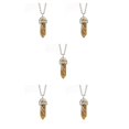 thumbnail image 1 of maskred Hexagon Column Charm Findings Handmade Holiday Hanging Pendants Crystal Necklace Earring Keychains Decorations Painting Stone 5Set, 1 of 6
