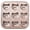 Brown A, variant on Metal Moulds Pan For Baking Standard 9 Cup Nonstick Cupcake With Handle Egg Little Rabbit Footprints Pig Shaped Cake, 10.6 inch, Brown A