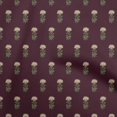 thumbnail image 1 of oneOone Cotton Poplin Dark Brown Fabric Florals Craft Projects Decor Fabric Printed By The Yard 42 Inch Wide, 1 of 4