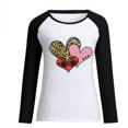 thumbnail image 4 of RKSTN Chandail en Molleton de la Saint-Valentin pour Femmes Mode Imprimé Lettre et Cœur Chandail en Molleton Manches Longues Col Rond Tops, 4 of 4