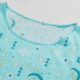 thumbnail image 4 of Wijhcboe 2025 Women Cotton Pajamas Set Pajamas for Mom Short Sleeve Top Capri Womens Pajamas Set Pants Sleepwear Plus Christmas Pajamas for Women Wine Pajama Set for Women Pajama Shirt, 4 of 8
