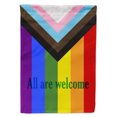 thumbnail image 1 of Carolines Treasures  CK7990GF Gay Pride Progress Pride All are Welcome Flag Gard, 1 of 3