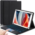 thumbnail image 4 of Graflsoa Universal Bluetooth Keyboard Case with Backlit Touchpad for 9-11 Inch Tablets, Multi-Device Compatibility, Durable ABS Material, and 7-Color Backlight Options, 4 of 7