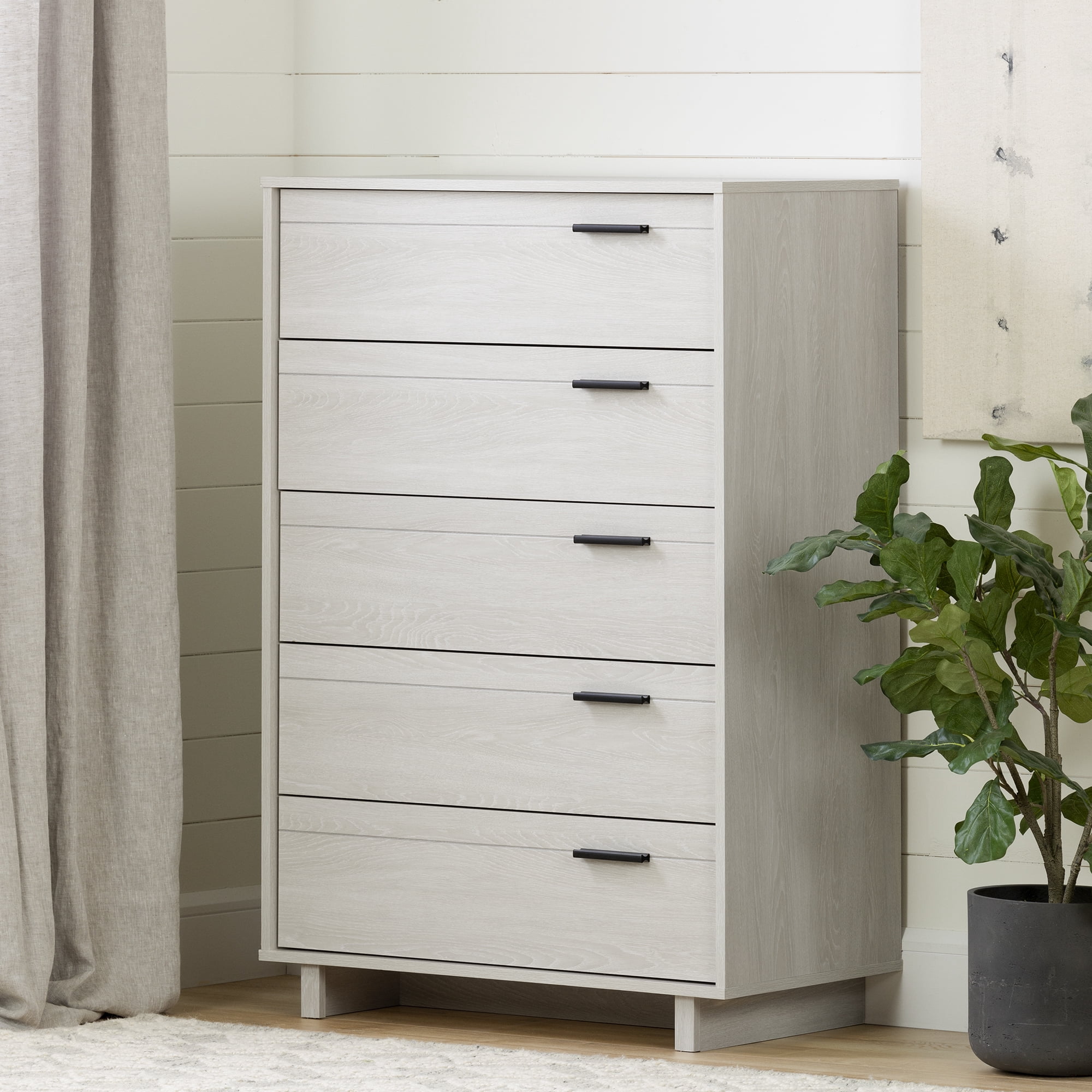 South Shore Fynn 5-Drawer Chest for Child, in Winter Oak