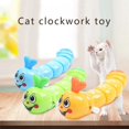 thumbnail image 3 of Wuffmeow Pet Cat Chases Chain Clockwork Cute Caterpillar Toys Rattle Interactive Game Pet Supplies, 3 of 8