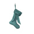 thumbnail image 2 of Iumwxz White Velvet Christmas Stocking with Snowflake and Star Patterns 40x19cm Holiday Tree Ornament Sock with Rope Hanger for Festive Home Decor Includes 1 Stocking, 2 of 6