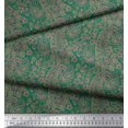 thumbnail image 2 of Soimoi Poly Georgette Fabric Artistic Paisley Fabric Prints by Yard 52 Inch Wide, 2 of 3