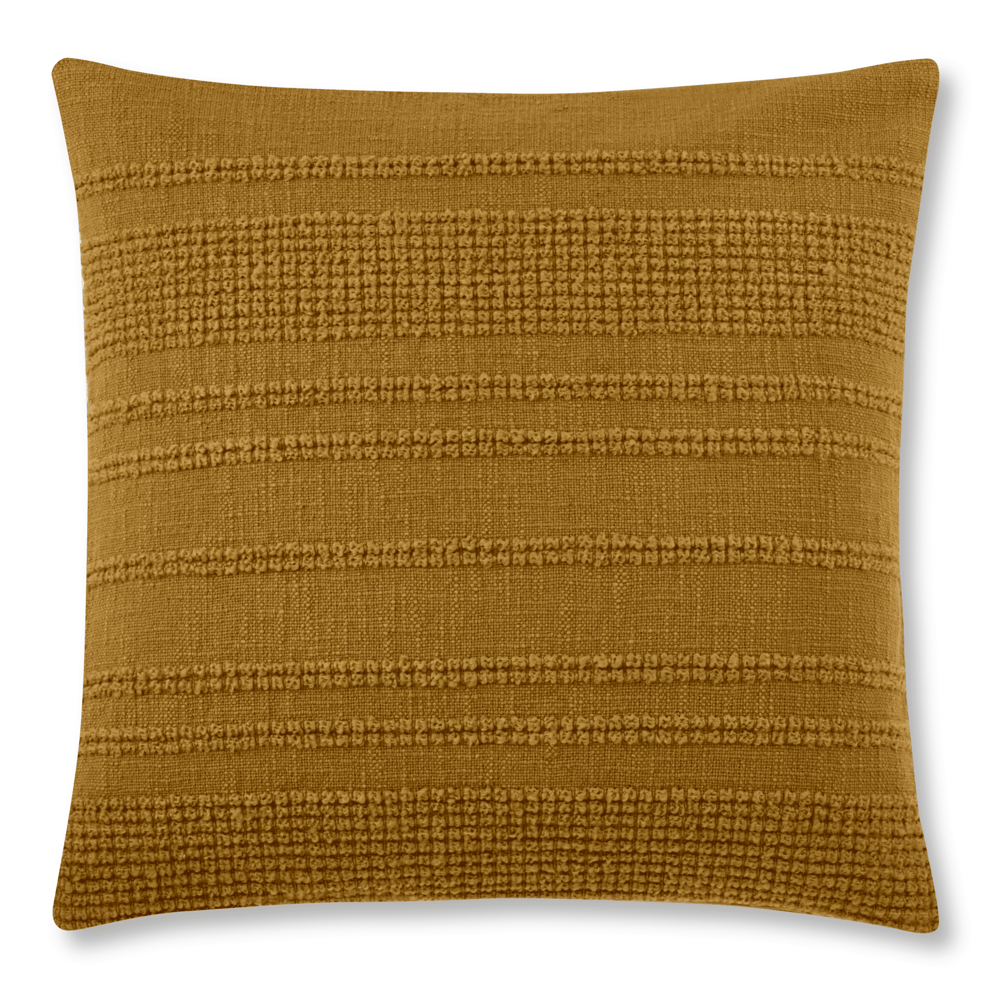 Bouclair Mustard Lindy Decorative Pillow 20x20 in (51x51 cm)