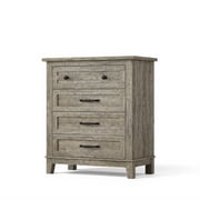 Garvee Chest of Drawers with 4 Drawers, 29.1 x 15.7 x 34.8", Grey