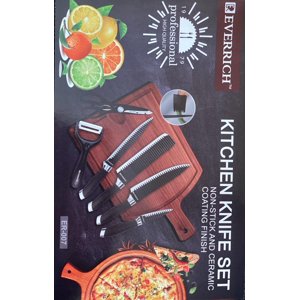 EVERRICH NON-STICK KITCHEN KNIFE SET, 7PCS