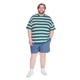 thumbnail image 2 of T-shirt ample à rayures George Plus pour hommes, 2 of 6