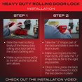 thumbnail image 5 of Equipment Lock Heavy Duty Rolling Door Lock - Roll Up Door Lock System - Maximum Security Storage Container Lock Box Truck Lock and Trailer Lock - Keyed Security (Keyed Differently), 5 of 5