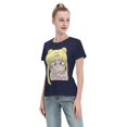 thumbnail image 4 of T-Shirt Basique à Manches Courtes pour Femmes Sailor Moon Édition Q Tsukiha, 4 of 6