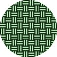 thumbnail image 1 of Ahgly Company Machine Washable Indoor Round Transitional Pastel Green Area Rugs, 6' Round, 1 of 7