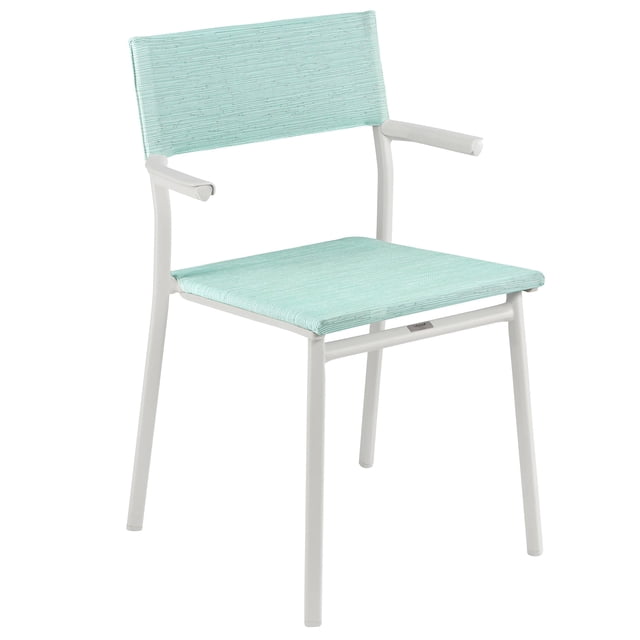 Lafuma Batyline Duo ORON Fauteuil d'Extérieur, Sable/bleu Mistral (Ensemble de 2)