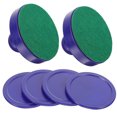 thumbnail image 1 of OULII 1 Ensemble de Palets de Hockey de Table pour les Amateurs de Sports Matériau Anti-Peluches Bleu Rond, 1 of 8