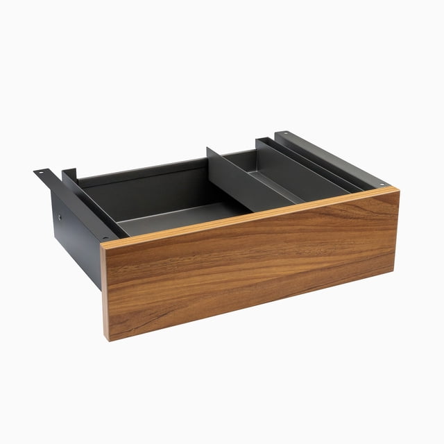 Desky Minimal Under Desk Drawer - Prime Oak Laminate / Space Grey