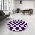 thumbnail image 4 of Ahgly Company Machine Washable Indoor Rectangle Transitional Blossom Pink Area Rugs, 8' x 10', 4 of 7