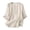 Beige, variant on Sijiajgjfu Women Tops 3/4 Sleeve Lapel Shirts Casual Loose Button Down Eyelet Hollow Solid Color Blouses for Leggings