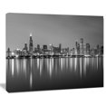 thumbnail image 1 of Tableau moderne imprimée sur toile Design Art chicago noir et blanc, 1 of 3