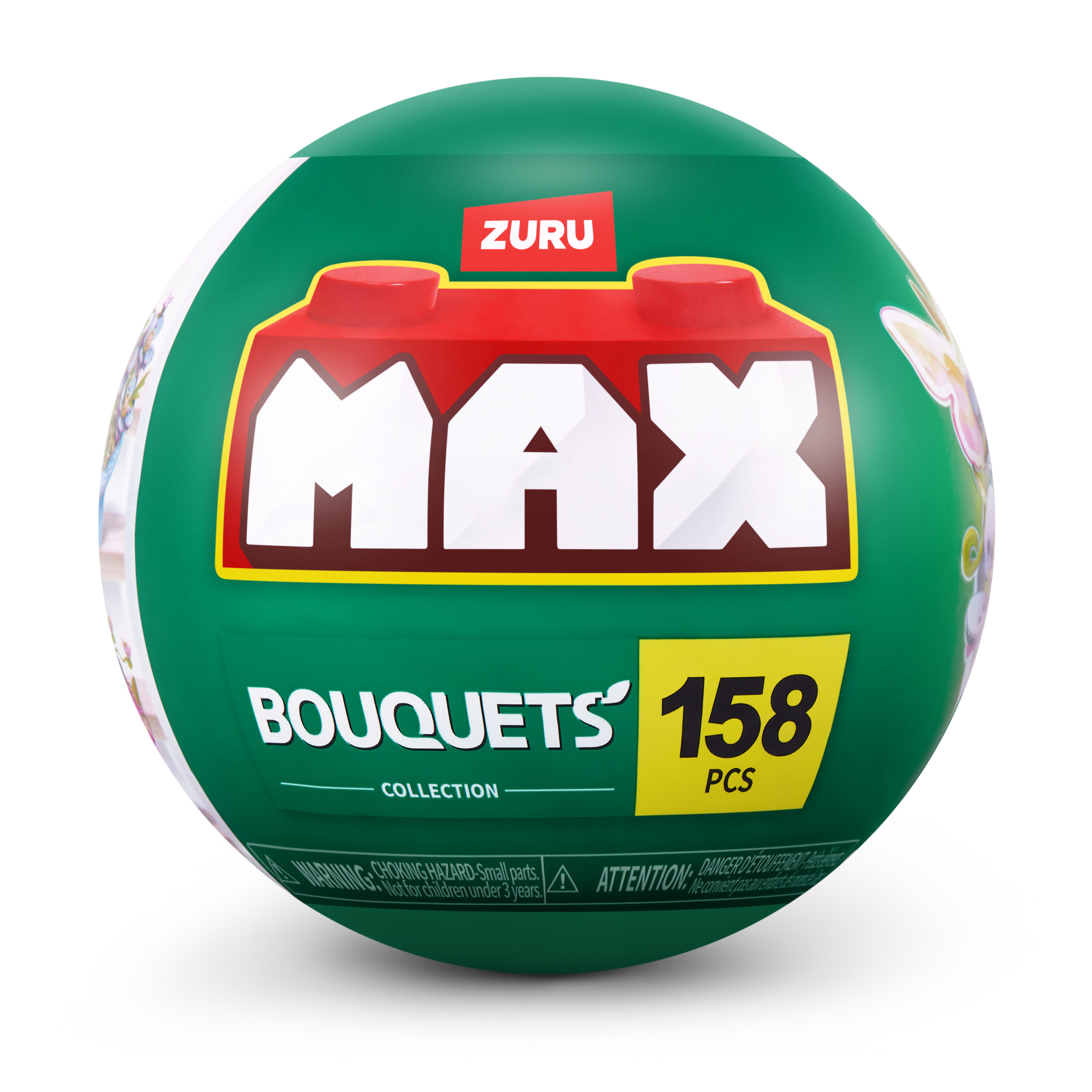 MAX BUILD MORE Premium Bricks LED Bouquets Building Collection (Bleu) de ZURU