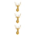 thumbnail image 4 of Decodeary Self Adhesive 3D Deer Head Mirror Wall Sticker For Easy Application gold XL 3Set, 4 of 6