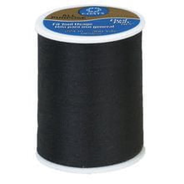 Coats & ClarkTM Bobine de Fil 100 % Polyester Tout Usage en Noir, 300 yards, Fil de Polyester Filé à Noyau de Poids Moyen pour des Coutures Solides et Durables sur Tissus Tissés et Tricotés, Convient à la Couture à la machine Ou à la Main pour l'Artisanat, la Courtepointe, les Vêtements et la Déco Intérieure.