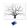 thumbnail image 1 of Abbracc Large Wedding Thumbprint Tree Guest Book 12x16" Blue, 1 of 7