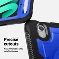 thumbnail image 4 of XYX Case for iPad Mini 7 A17 Pro 2024/Mini 6 2021 8.3 Inch 7th/6th Gen with Rotating Stand, Shoulder Strap, 2in1 Shockproof Cover, Deep Blue, 4 of 7
