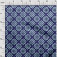 thumbnail image 3 of oneOone Polyester Spandex Blue Fabric Asian Suzani Sewing Craft Projects Fabric Prints By Yard 56 Inch Wide, 3 of 5