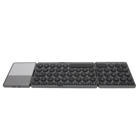 Foldable  Keyboard, BT Folding Wireless Portable Keyboard with TouchPad, 64 Keys USB Rechargeable Travel Keyboards