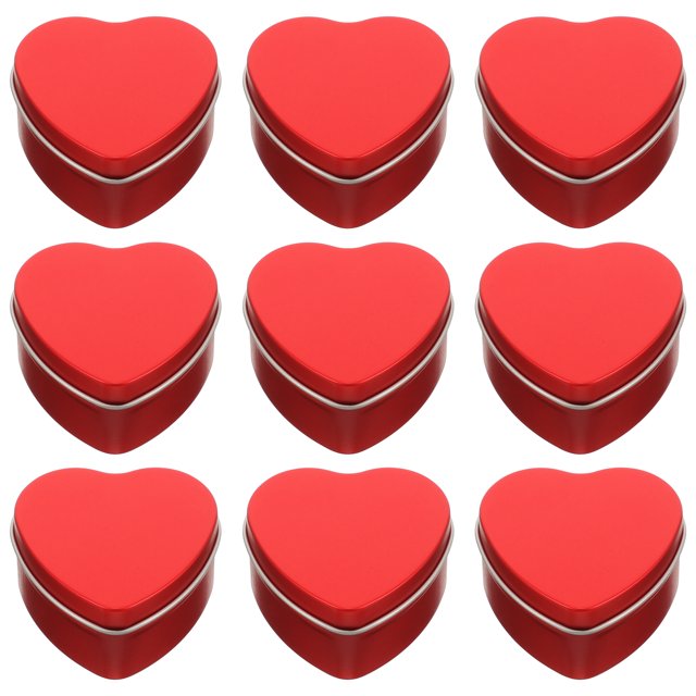 10Pcs Heart Shaped Candy Box Valentines Day Gift Packing Box Small Chocolate Container