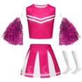 thumbnail image 3 of TZEWGL 2 Piece Cheerleading Team Student Role Playing Stage Outfit Sets For Girl Home And Outside Wear For Toddlers size 7-8T, 3 of 4