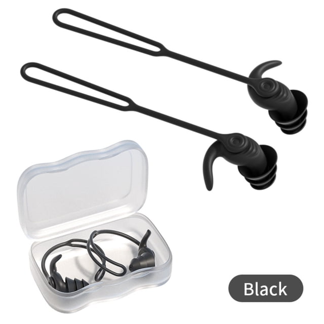 Bouchons d'Oreilles pour la Natation avec Lanière - Imperméables, Réduisant le Bruit et Confortables