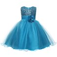 thumbnail image 1 of Robes Filles Robes Formelles pour Filles Robe Bleue pour Filles Robe Chic pour Filles Robes de Pâques pour Filles Mode Filles, 1 of 4