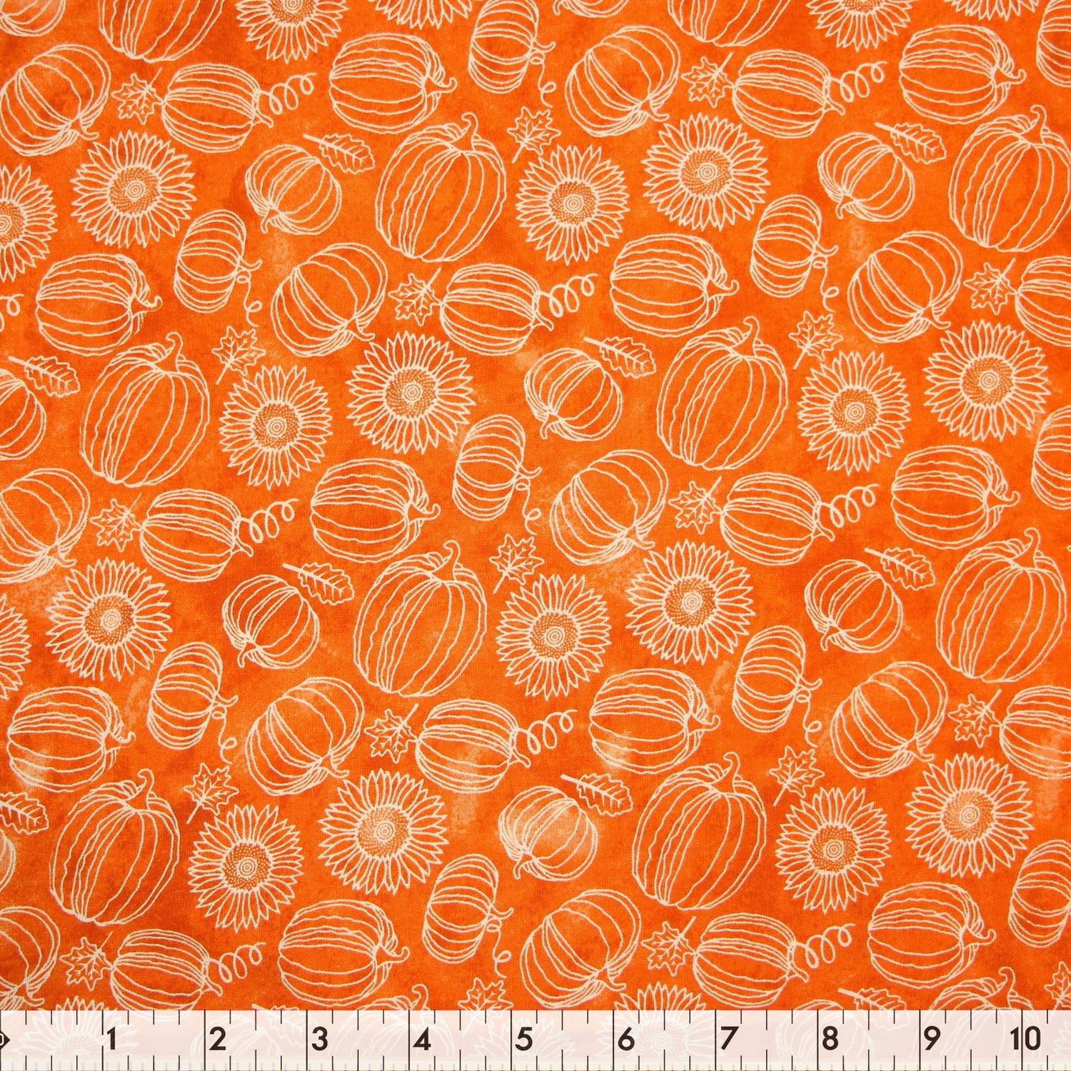 FABRIC CREATIONS Harvest Bounty coton Fabric 107 cm (42 in), orange