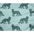 thumbnail image 4 of oneOone Polyester Lycra Fabric Fox Block Print Fabric BTY 56 Inch Wide, 4 of 4