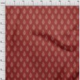 thumbnail image 4 of oneOone Rayon Red Fabric Block Craft Projects Decor Fabric Printed By The Yard 56 Inch Wide, 4 of 4