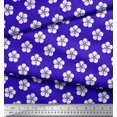 thumbnail image 3 of Soimoi Blue Poly Georgette Fabric Artistic Floral Print Sewing Fabric Yard 52 Inch Wide, 3 of 3