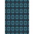 thumbnail image 1 of Ahgly Company Tapis d'Intérieur à Motifs Rectangle Bleu Lierre Zone de Nouveauté Bleu, 3' x 5', 1 of 6