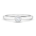 thumbnail image 1 of 925 Sterling Silver Simulated Diamond Birthstone CZ Ring For Little Girls Size 3, 1 of 5