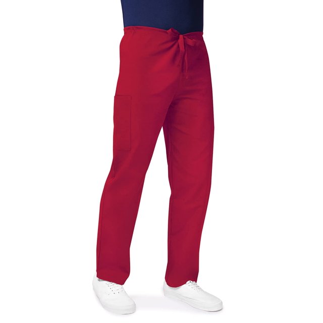 Adar Universal Unisex Scrub Set - Unisex V-Neck Scrub Top & Tapered Drawstring Scrub Pants