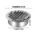 thumbnail image 2 of Stainless Steel Range Hood 201 Stainless Steel Material Kitchen Range Hood Exhaust Port Circular Cover, Effectively Preventing Rainwater From Entering, 2 of 9