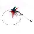 thumbnail image 4 of 2PCS Cat Teaser Wand Fake Feather Bell Decor Cat Teaser Toy Cat Interactive Toy, 4 of 8