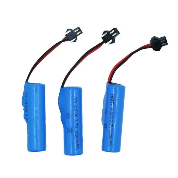 3pcs 3.7v 14500 lithium battery pack with protective plate Sm