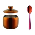 thumbnail image 1 of 304 Stainless Steel Food Storage Jar With Clear Glass Lid And Included Spoon For Kitchen Pantry Organization, 1 of 6