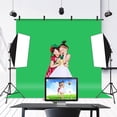 thumbnail image 4 of White, Black, Green Backdrop Screen Photo Background, High Density Polyester Material Superior Soft Texture for Professional Photo Video Studio, 4 of 7