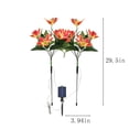 thumbnail image 2 of TIMIFIS Decorative Lights Solar Flower Lights Outdoor, Solar Flowers Garden Decorative Lights LED Stake Lights Auto On/Off Bright up to 8 Hrs Lighting & Ceiling, 2 of 5